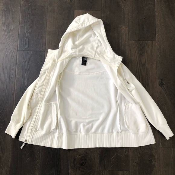 The North Face Sweatshirt Pea Coat Style White, Sm - Picture 3 of 11